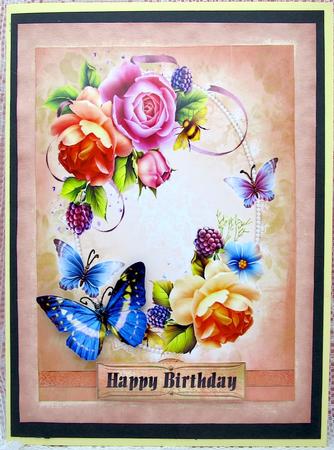 Beautiful English Roses A4 by Darlene Handorff