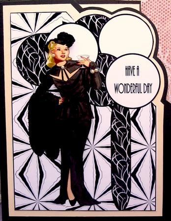 Art Deco Lady 8 Over the Corner by Darlene Handorff