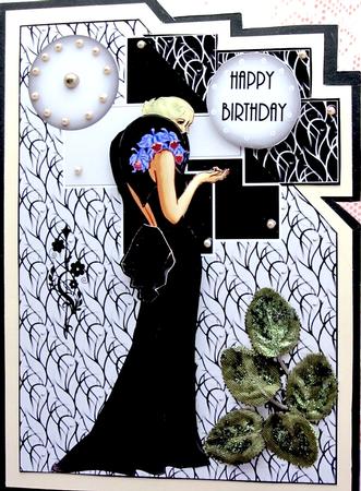 Art Deco Lady 7 Over the Corner by Darlene Handorff