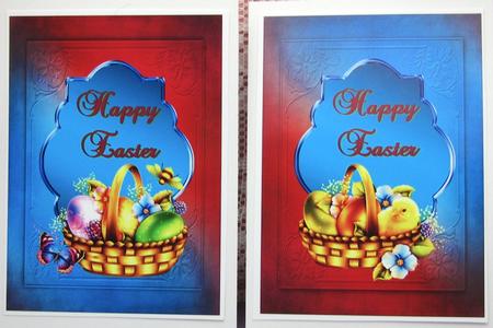 Happy Easter Baskets - 2 Quick Card Fronts by Darlene Handorff