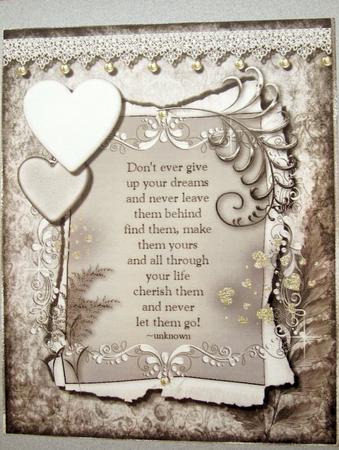Sepia Dreams Card Topper by Darlene Handorff