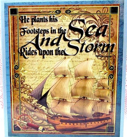 Foot Steps and a Calm Seas Quick and Easy Toppers by Darlene Handorff