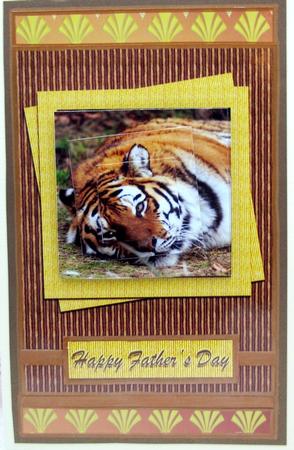 Tiger Fathers Day Pyramid by Darlene Handorff
