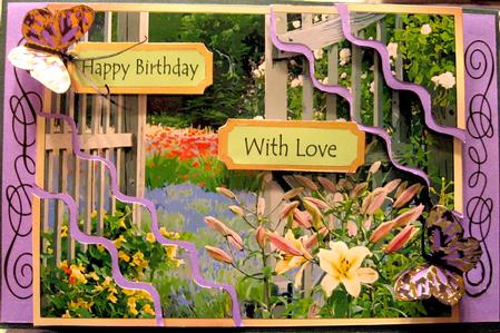 The Garden Gate - Wavy Corner Stacker by Darlene Handorff