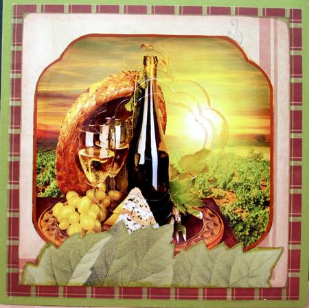 A Good Wine and Mature Stilton Cheese by Darlene Handorff