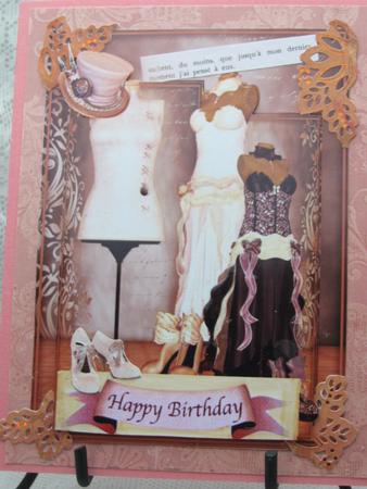 Vintage Fashion in Antique Pink by Darlene Handorff