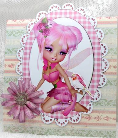 Pretty Faerie Toppers in Pink/yellow Gingham by Darlene Handorff