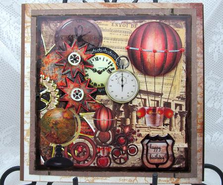 Male Steampunk Quick Card by Darlene Handorff