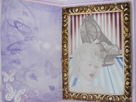 Norma Jean Loves Shoes Background by Darlene Handorff