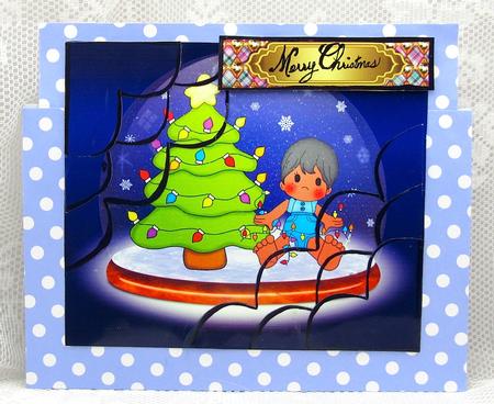 In a Tangle Snowglobe Baby Corner Stacker by Darlene Handorff
