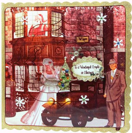 Old Fashioned Christmas Shaped Pyramid Mini Kit by Darlene Handorff