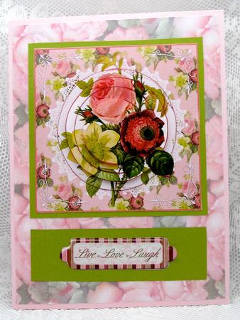 Floral Bouquet Topper & Decoupage by Darlene Handorff