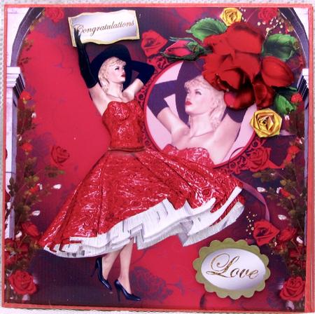 1950's Dramatic Rose Lady Reflection Mini Kit by Darlene Handorff