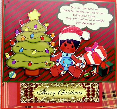 Merry Christmas Fancy Large Labels 2 by Darlene Handorff