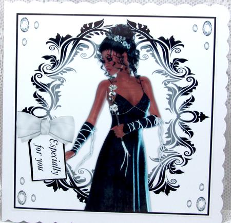 Ethnic Beauty in Black 8x8 Topper by Darlene Handorff