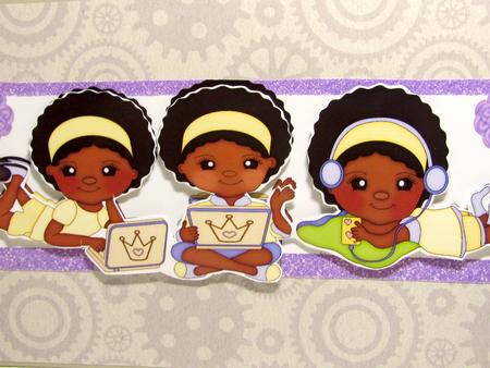 Girls with There Gadgets Ethnic Origin with Ipad Dl by Darlene Handorff