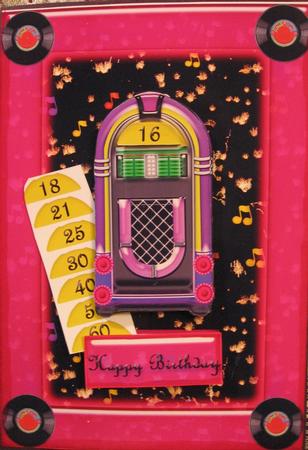 Juke Box Rock Age Pink by Darlene Handorff