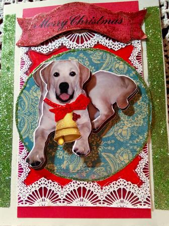 Golden Labrador 3D Decoupage by Darlene Handorff
