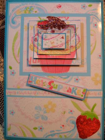 Hey Cupcake! Pyramid Card by Darlene Handorff