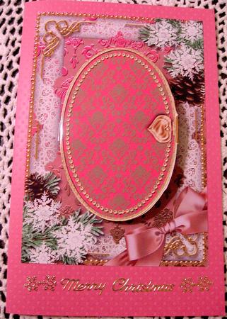 Christmas for You Snow A5 Locket Card Front by Darlene Handorff