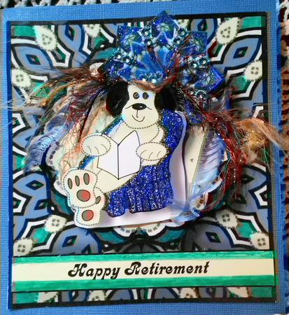 Retirement Doggie in Arm Chair 3D by Darlene Handorff
