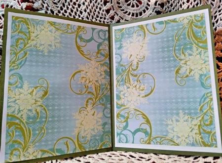 Christmas Open Door to All Swirls Backing Paper by Darlene Handorff