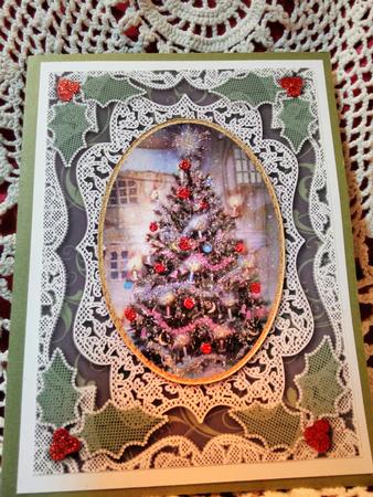 How My Christmas Tree Should Look A4 Lace Picture Sheet by Darlene Handorff