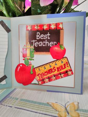 Teachers Make the Grade Card Top with Decoupage by Darlene Handorff