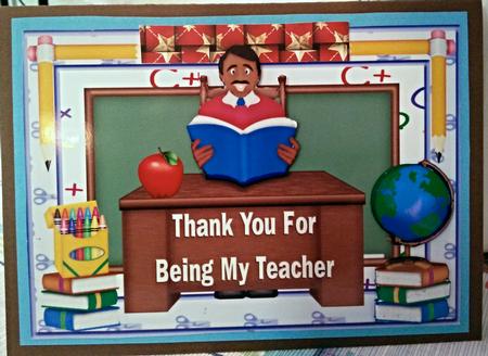 Thank You Teacher Decoupage Topper 1 by Darlene Handorff