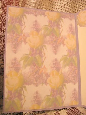 Vintage Floral Sympathy Cross Vellum by Darlene Handorff