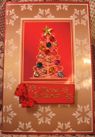 Snowflakes on Bronze Gradient by Darlene Handorff