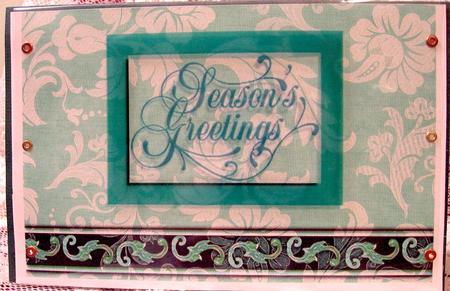 Christmas Tweets - Blue Jay Backing Paper Two by Darlene Handorff