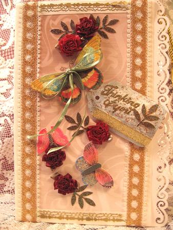 Elegant Flourish Matching Backing Paper by Darlene Handorff