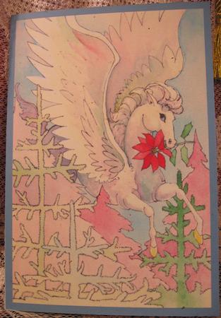 Fantasy Christmas Horse Topper by Darlene Handorff