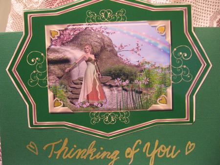 A4 Fantasy Rainbow Fairy Card Topper by Darlene Handorff