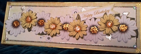 Lemon Daisy Happy Birthday Large Dl Decoupage Card & Env Kit by David Cooke