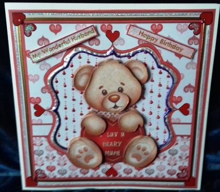 Luv U Beary Much 8x8 Mini Kit & Decoupage by David Cooke