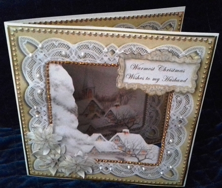Ice Church Husband 8in Decoupage Step by Step by David Cooke