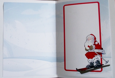 Skiing Santa Insert by Davina Rundle