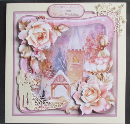 Village Church - Decoupage Card Mini Kit by Davina Rundle