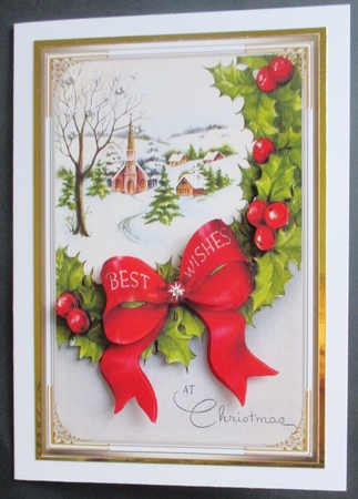 At Christmas Decoupage Vintage Topper by Davina Rundle