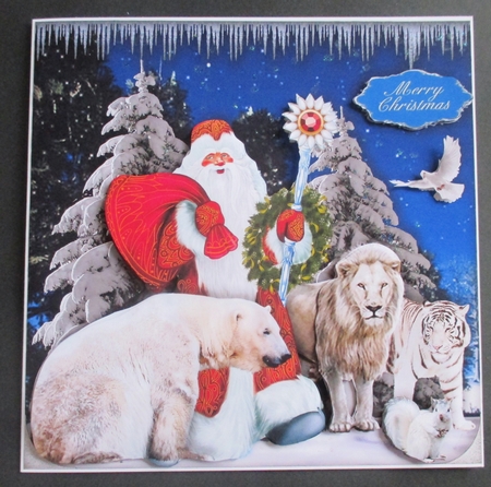 Santa Parade - Cobalt Blue by Davina Rundle