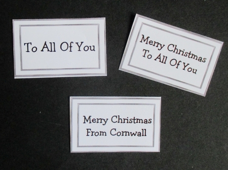 Blank Rectangle Frame Silver Tags by Davina Rundle