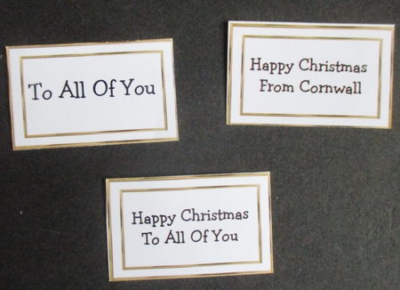 Blank Rectangle Frame Gold Tags by Davina Rundle