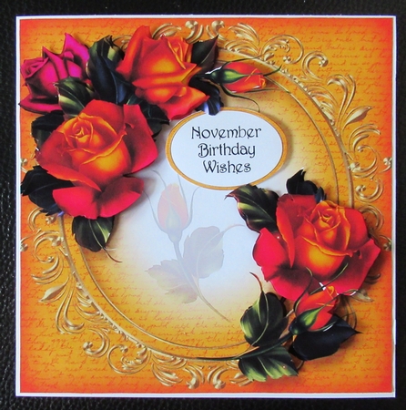 Autumn Flame Roses by Davina Rundle
