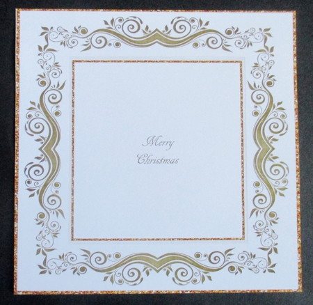 Christmas Gold Flourish Insert by Davina Rundle