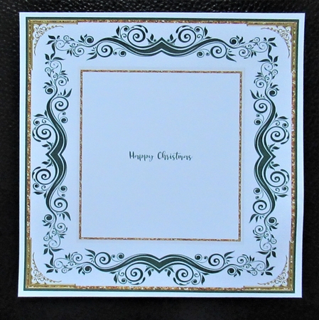Christmas Green Flourish Insert by Davina Rundle