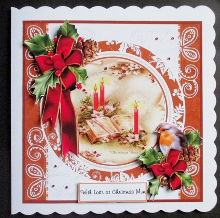 Christmas book and candles by Davina Rundle