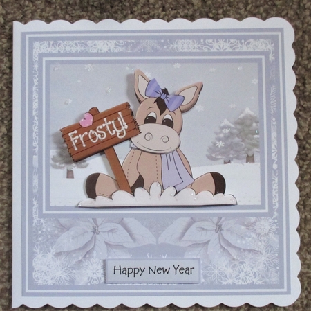 Winter donkey by Davina Rundle