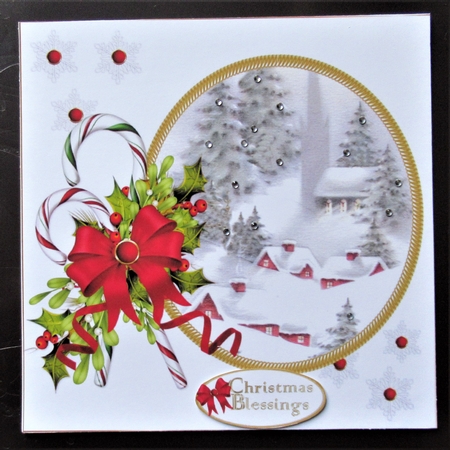 8x8 Christmas church choice of 2 scenes mini kit by Davina Rundle